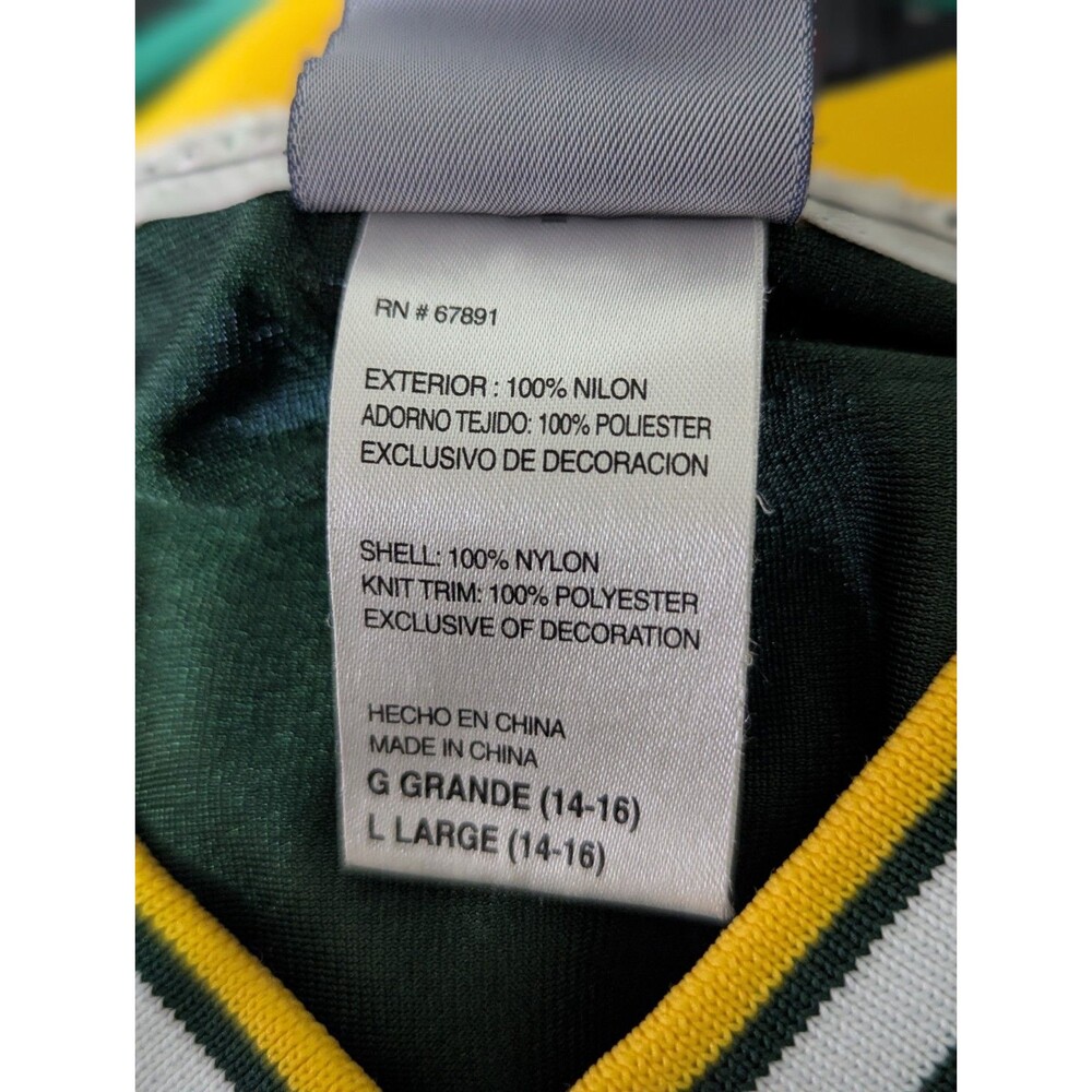 Official NFL Reebok Green Bay Packers Jersey Youth Large Aaron Rodgers 12 Logo - Picture 10 of 10